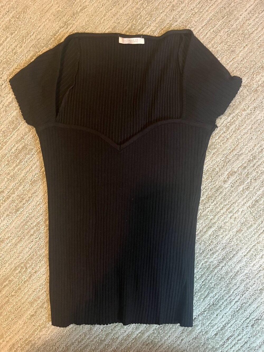 Zara Ribbed Tee size M